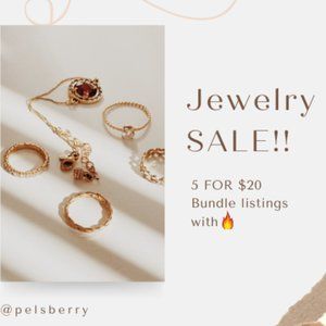 5 for $20 JEWELRY SALE!!!